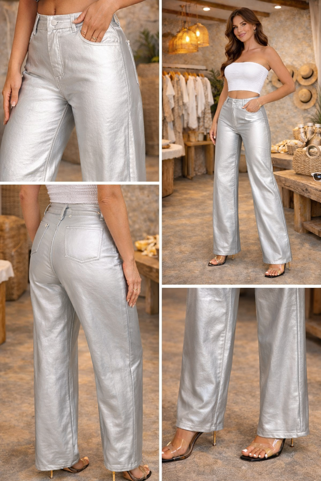 The Silver Mom Jeans
